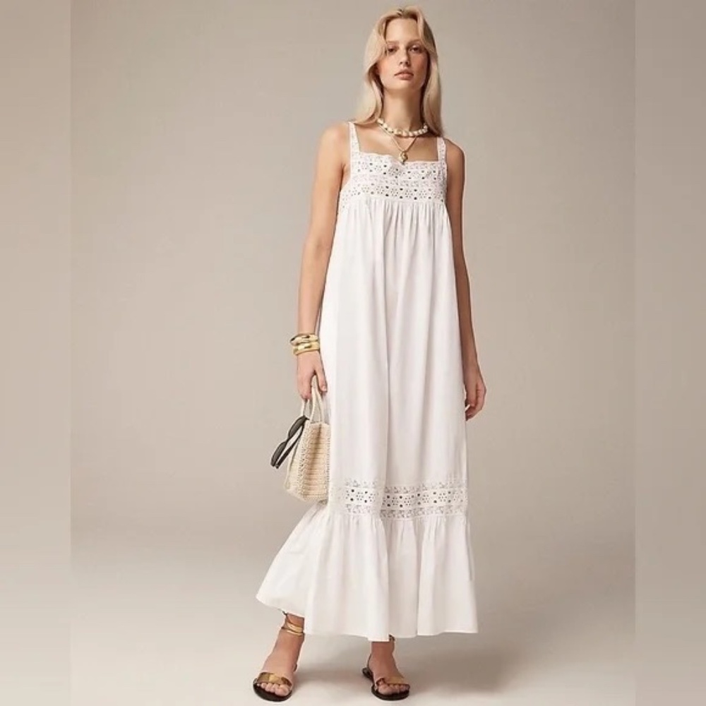J. Crew White Maxi Dress